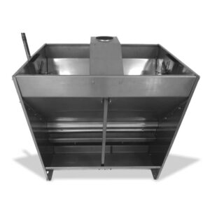 Comedouro inox com duas bocas