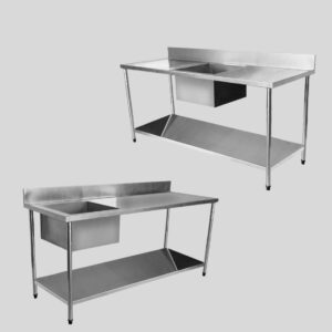 Mesa pia aço inox